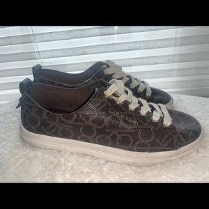 Calvin Klein leather sneakers